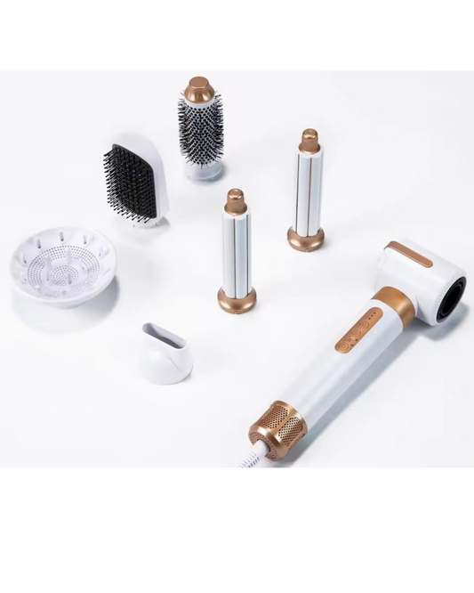 Peine, Rizador y Secador de Aire Caliente 5-en-1